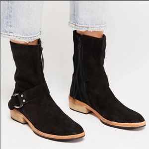 Free People Women's Black Vienna Ankle Boot NWOT